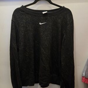 Nike Black Glitter Sweatshirt